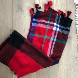 Jcrew Plaid Wool Scarf